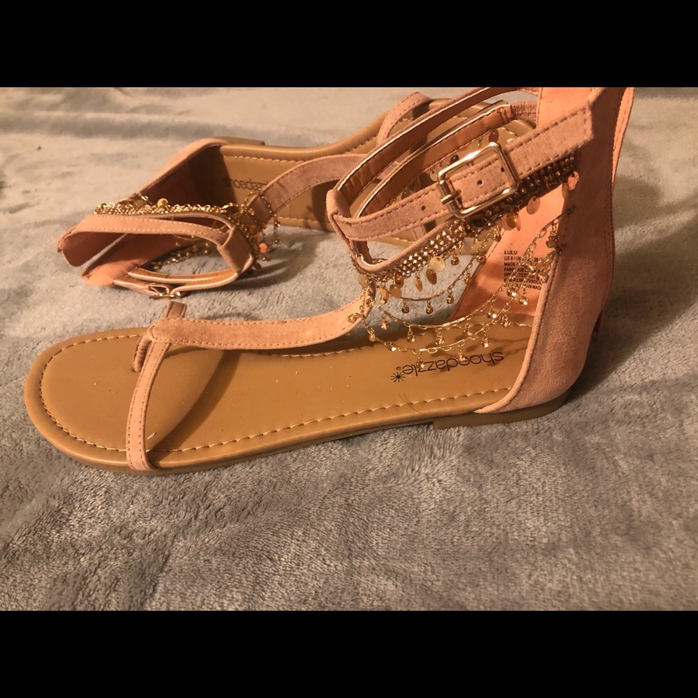 Flat chain sandals